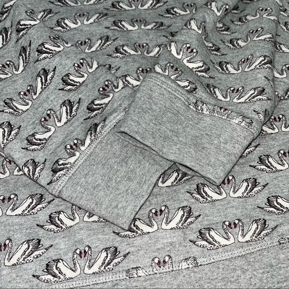 Boden Gray Swan Patterned Sweatshirt - Picture 7 of 9